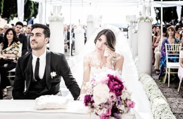 Katia Ancelotti and Mino Fulco during their marriage.